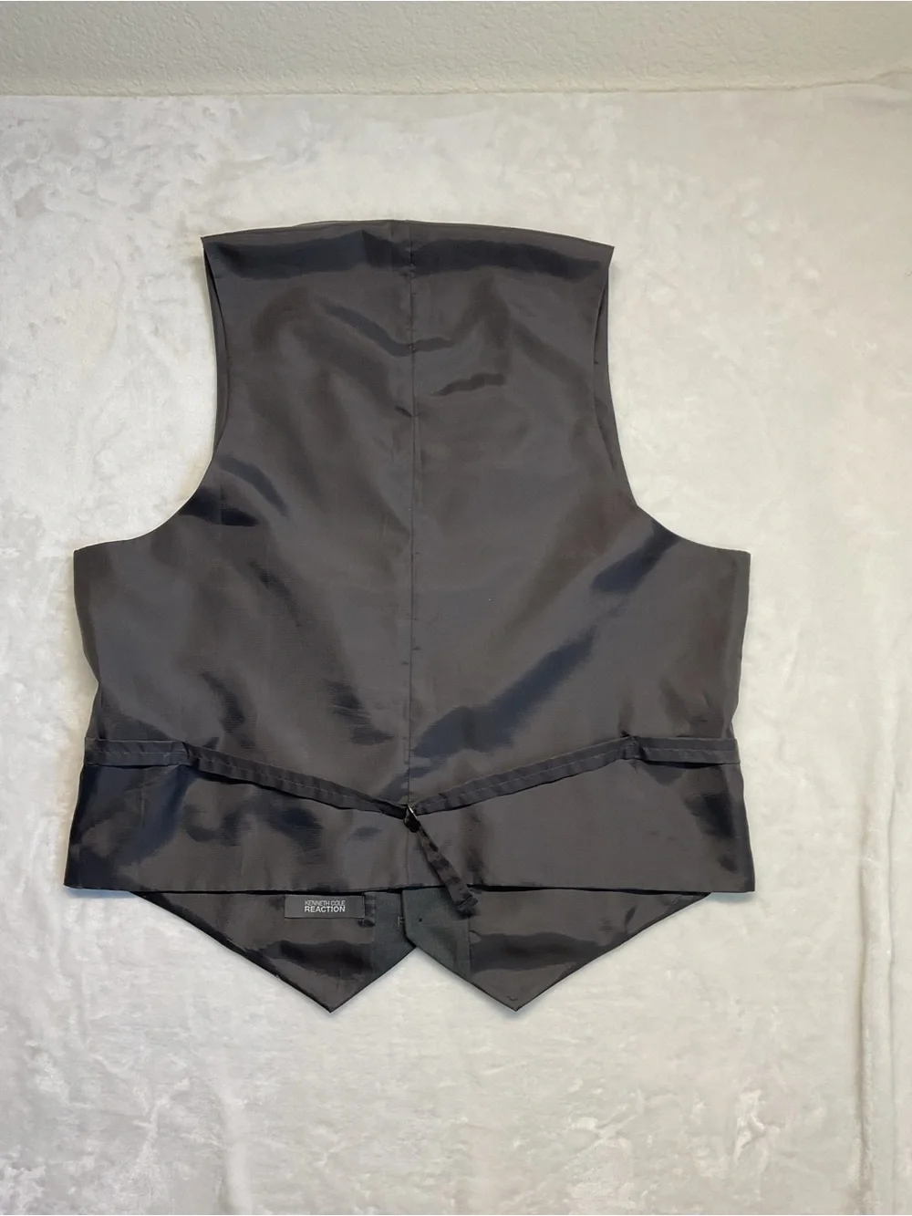 Kenneth Cole Reaction Men's Dark Gray Dress Vest size large